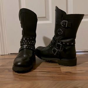 Genuine leather Harley Davidson boots.